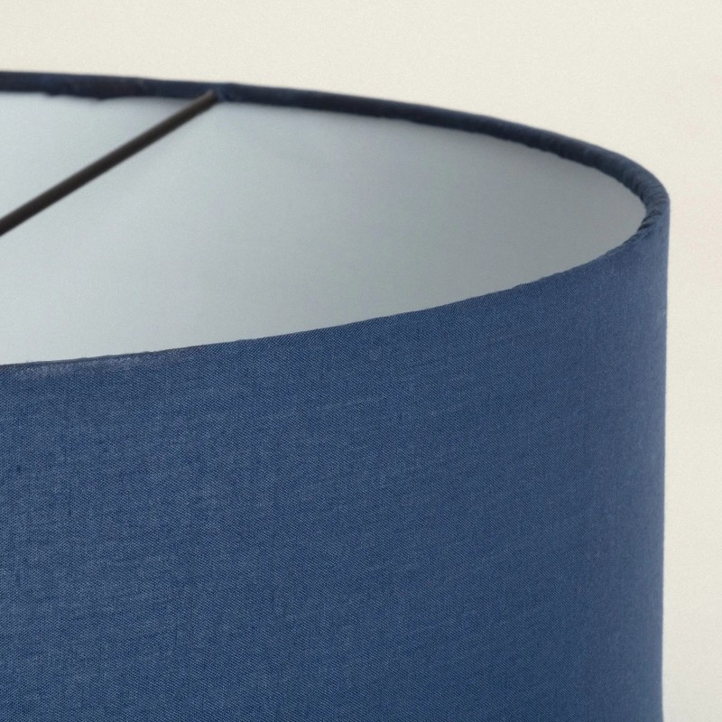 Abażur lampy wiszącej niebiesko złotej z tkaniny Abażur lampy wiszącej niebiesko złotej z tkaniny