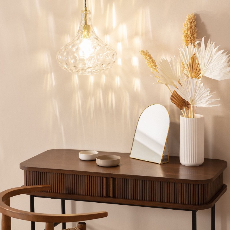 Świecąca Lampa Wisząca do salony nad stół Szklany klosz Pico E27