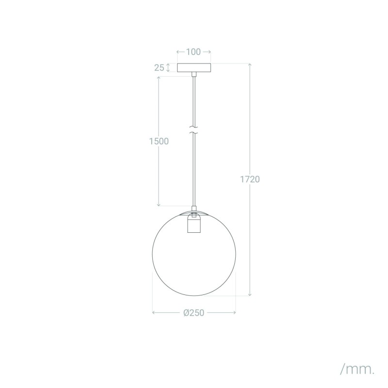 Wymiary lampy wiszącej do jadalni