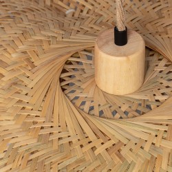 Mocowanie Kapelusza Lampy Wiszącej z Bambusa 60cm Ponti do korytarza