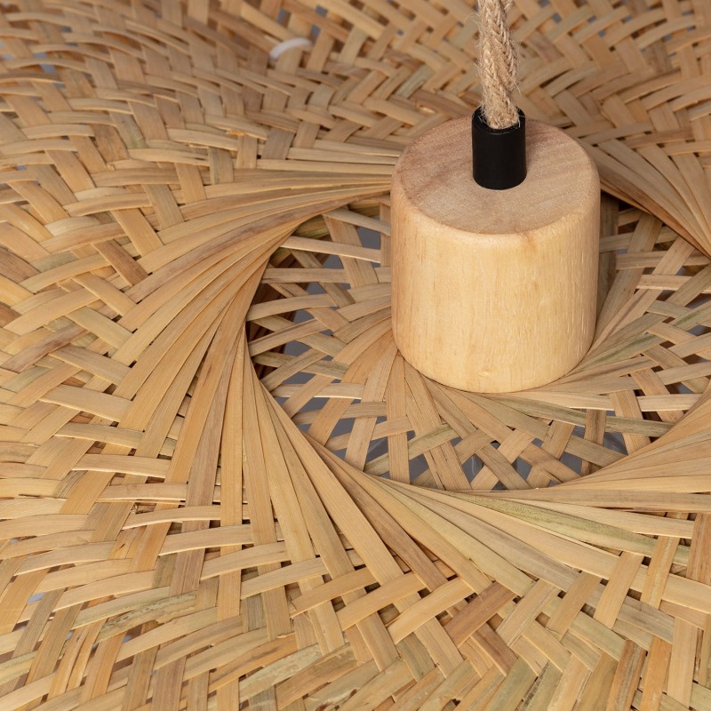 Mocowanie Kapelusza Lampy Wiszącej z Bambusa 60cm Ponti do korytarza