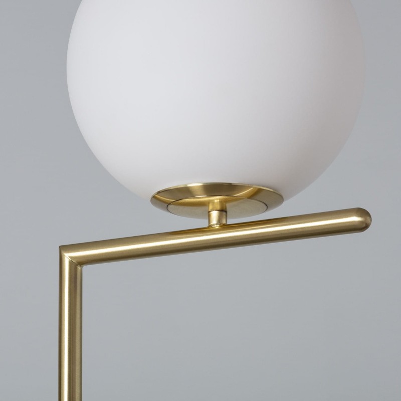 Podstawa klosza mlecznego lampy podłogowej do salonu