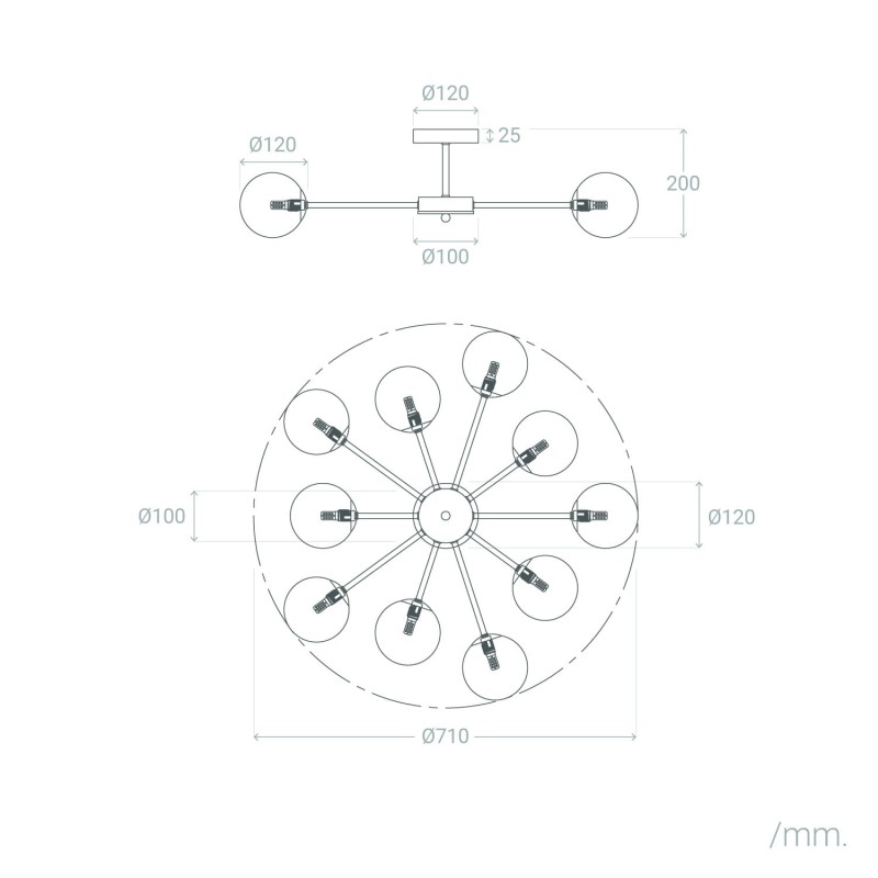 Wymiary lampy wiszącej sufitowej złotej do jadalni Wymiary lampy wiszącej sufitowej złotej do jadalni