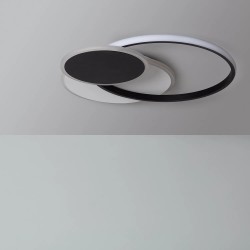 Nowoczesny Plafon LED Czarno Biały Pirlo