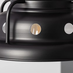 Klosz Lampy Wiszącej Retro w stylu Industrialnej Czarna Gobo