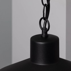 Górna część Lampy Wiszącej Retro loft Czarna Forte