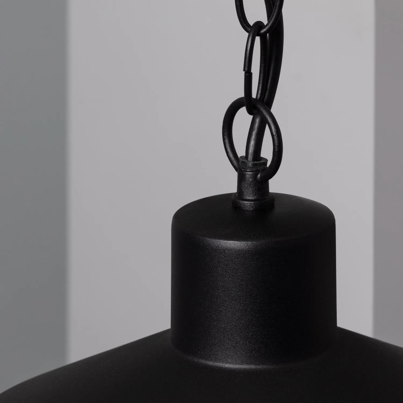 Górna część Lampy Wiszącej Retro loft Czarna Forte