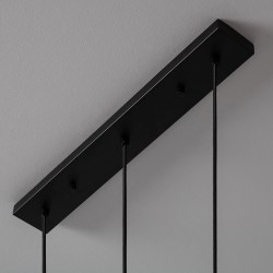 Mocowanie do sufitu Lampy Wiszącej w stylu Retro Loft Czarna 100cm 3xE27 Rivia