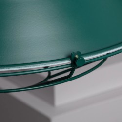 Zewnętrzna część klosza Lampy Wisząca do salonu w stylu Retro Loft Zielona 36cm E27 Patrone