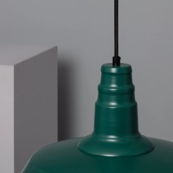 Trzon mocujący klosz Lampy Wiszącej w stylu Retro Loft Zielona 36cm E27 Patrone