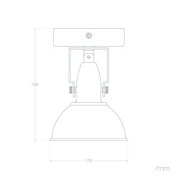 Kinkiet Retro loft Czarno złoty E14 Orte