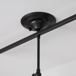 Lampa Sufitowa Retro Loft Czarna  Tutti zawieszenie