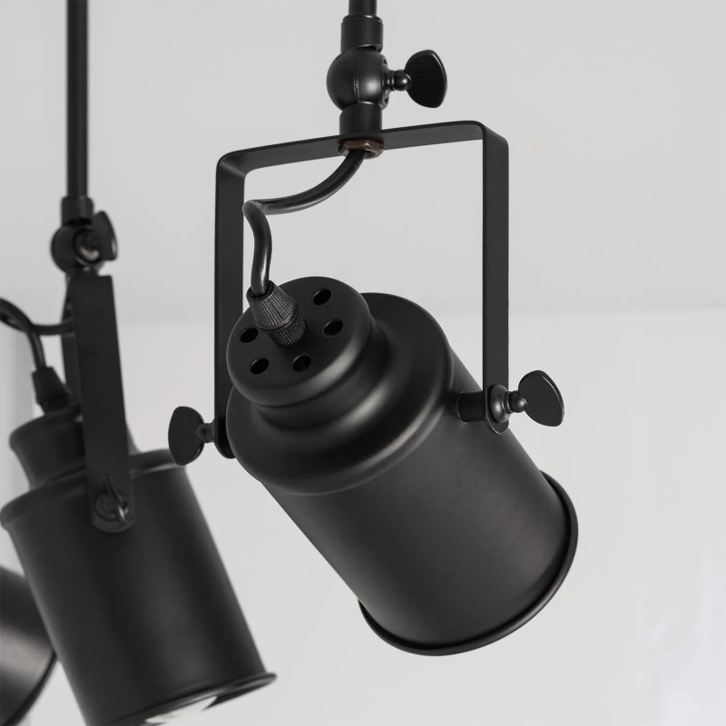 Reflektor Lampy Sufitowej Retro Loft Czarna  Tutti