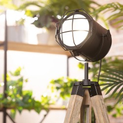 Reflektor świecący Lampy podłogowej Retro loft Czarnej Verde Reflektor świecący Lampy podłogowej Retro loft Czarnej Verde