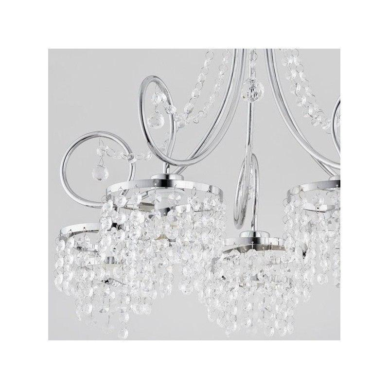Lampa sufitowa w stylu glamour