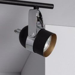 reflektor lampy sufitowej czarnej