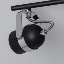 reflektor lampy sufitowej czarnej w stylu retro loft