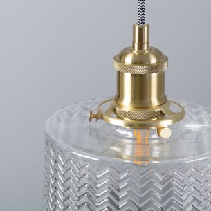 Lampa wisząca złota w stylu glamour