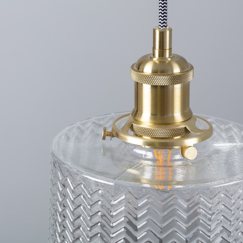 Lampa wisząca złota w stylu glamour