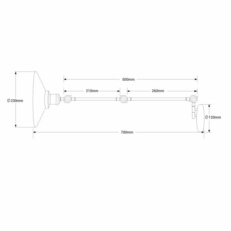Kinkiet Retro Gloria Biało-Złoty – Regulowany Kąt Świecenia