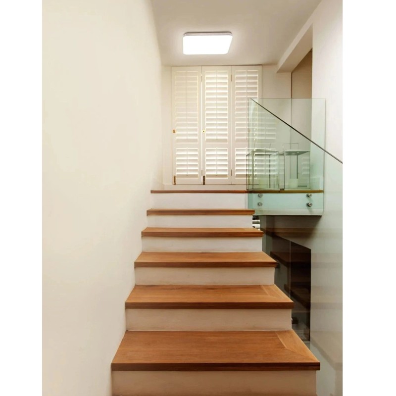 Plafon-LED-na-schodach-Lampa-Sufitowa-Natynkowa-60W-3000K-Ciepla-z-Czujnikiem-Ruchu-53x53cm-Kwadratowy-ORBIS