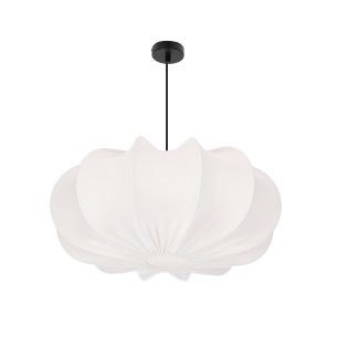 Lampa wisząca z abażurem latte CAFEE 52cm czarny 1x40W E27