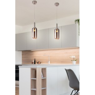 Lampa wisząca srebrna FIUGGI 1