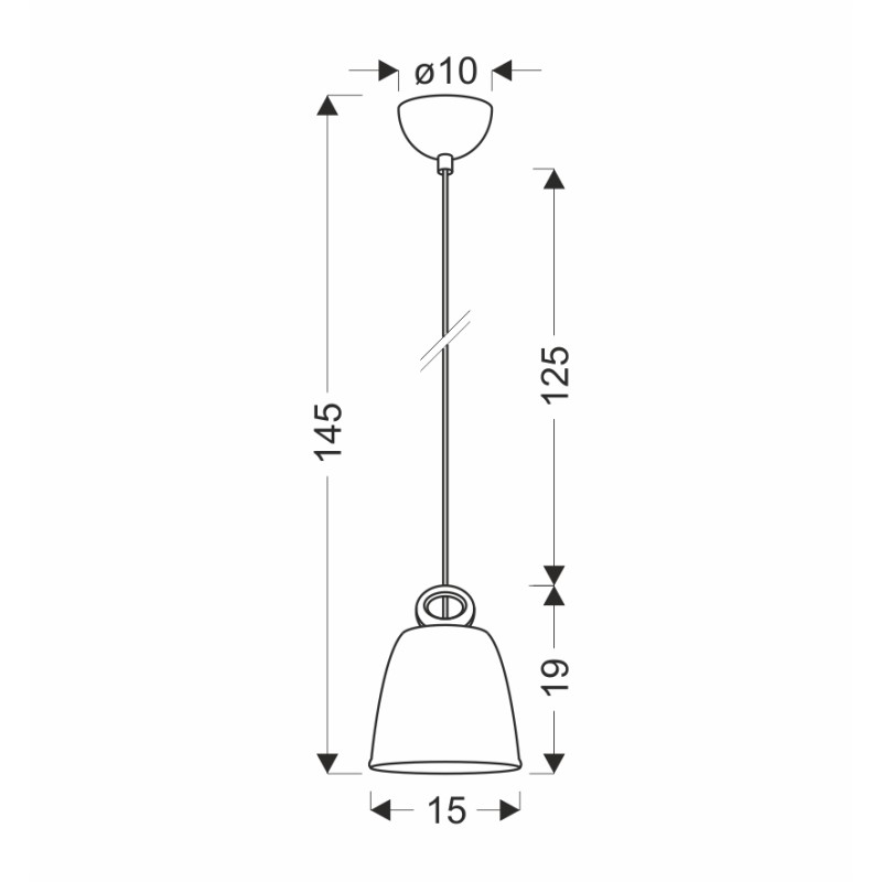 LAMPA WISZĄCA SEWILLA S 1 ZIELONY