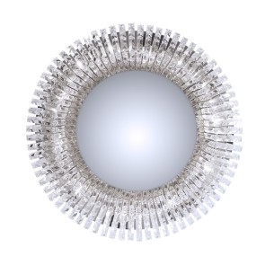 Lampa sufitowa plafon chromowy MARANGA kryształy bezbarwne