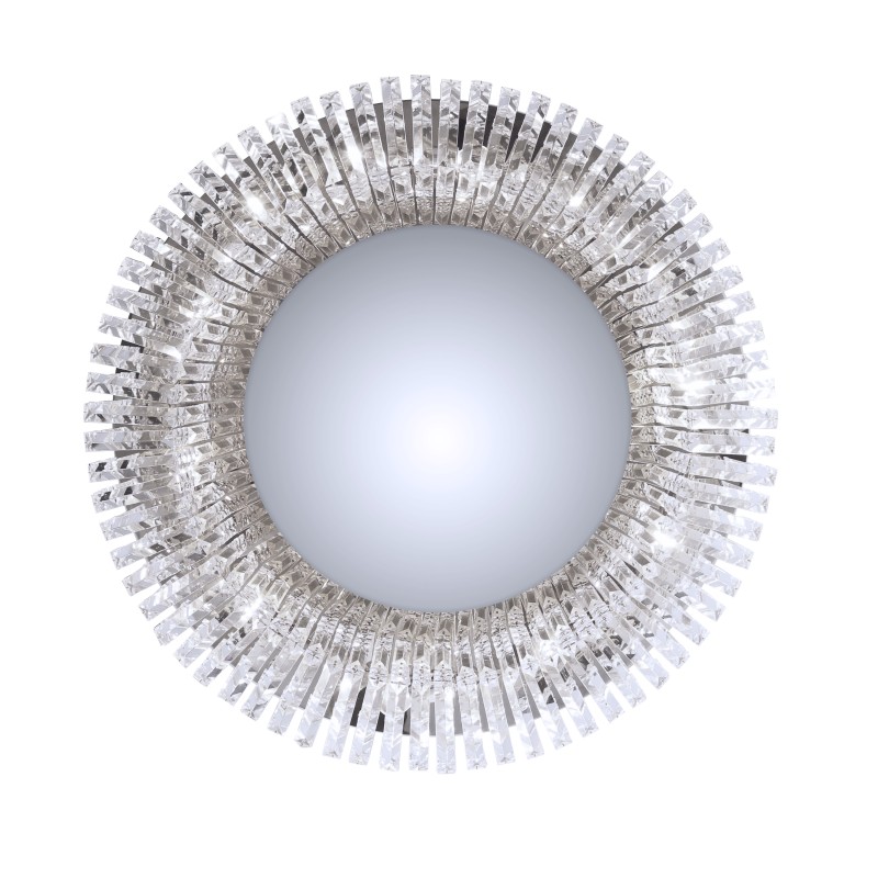 Lampa sufitowa plafon chromowy MARANGA kryształy bezbarwne