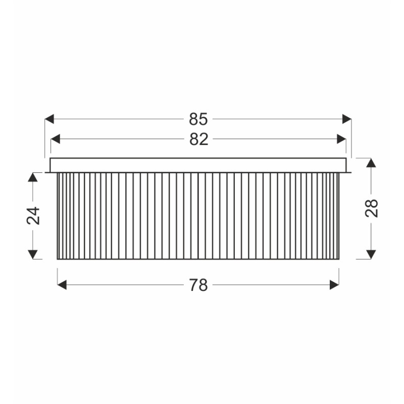Lampa sufitowa plafon chromowy MARANGA kryształy bezbarwne