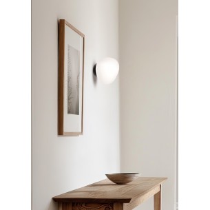 Kinkiet naścienny klosz biały STONES 20cm 1x40W E27