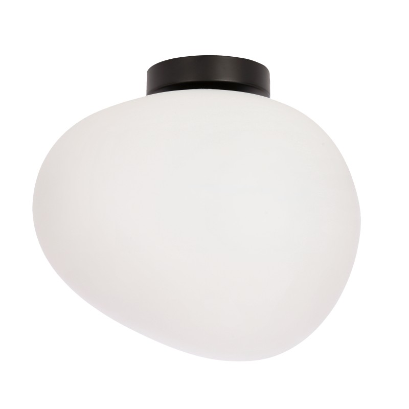 Lampa sufitowa STONES plafon sufitowy klosz biały 30cm 1x40W E27