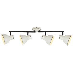 Lampa sufitowa ścienna biało-czarna 4x40W regulowana Zumba %shop-name%