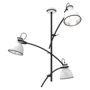 Lampa sufitowa biało-czarna regulowana 3x60W Zumba 33-72061 %separator% %shop-name%