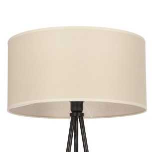 Abażur beżowy lampy podłogowej Shanti do salonu