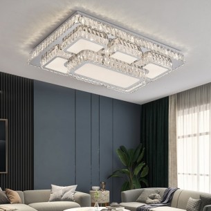 lampa sufitowa led z krystzałami