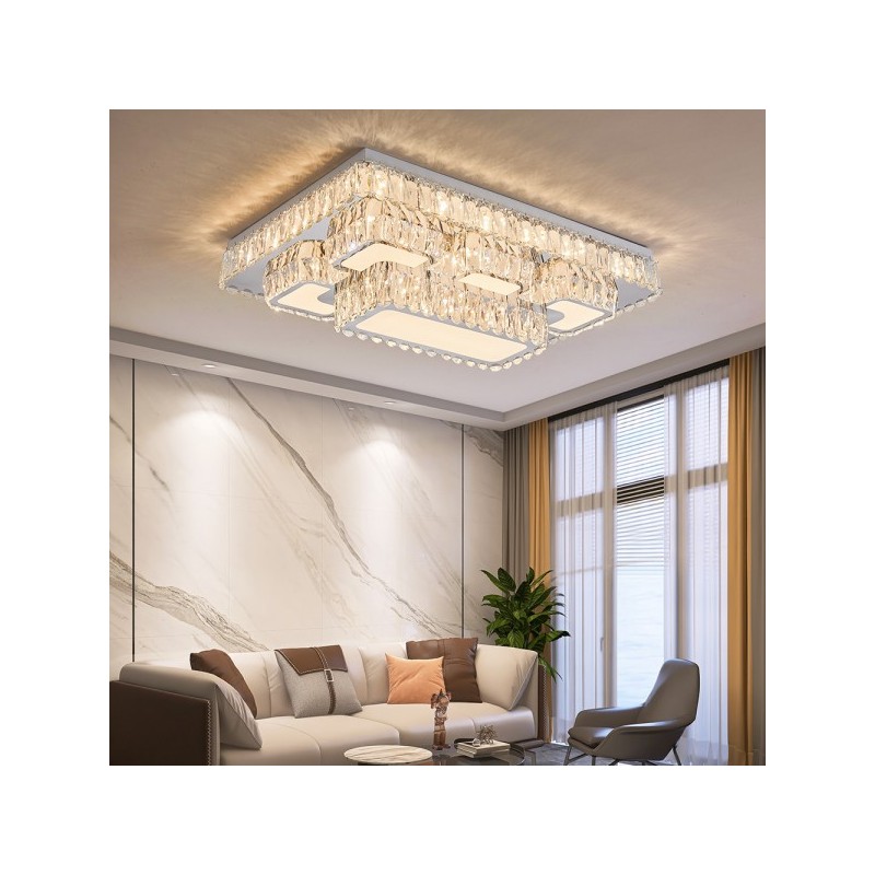 plafon duży led kryształowy sterowany pilotem plafon duży led kryształowy sterowany pilotem