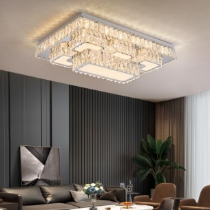 lampa sufitowa led sterowana pilotem ze zmiennym światłem kryształowa lampa sufitowa led sterowana pilotem ze zmiennym światłem kryształowa