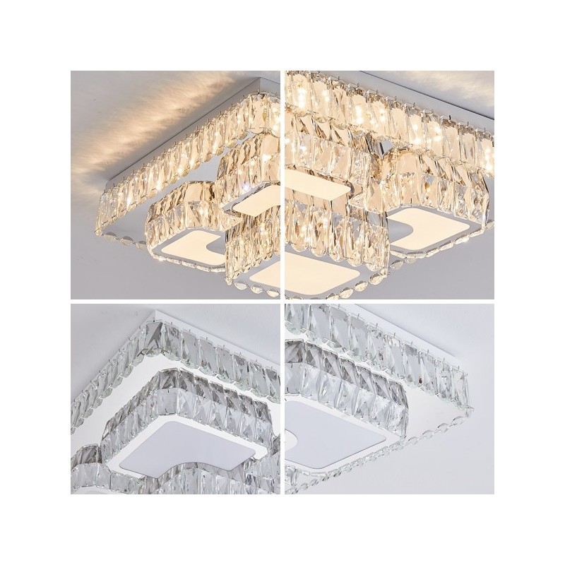 lampa kryształowa ze zmienną barwą światła do salonu lampa kryształowa ze zmienną barwą światła do salonu