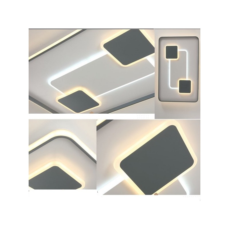 plafon led ze zmienną barwą światła do salonu i sypialni