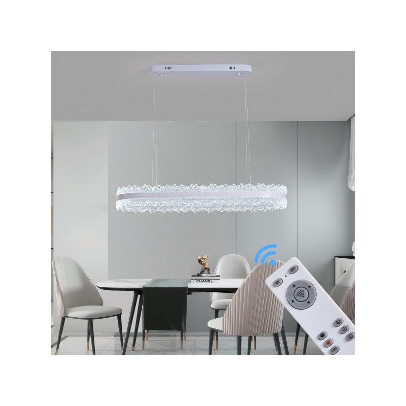 Lampa do jadalni sterowana pilotem nad stół