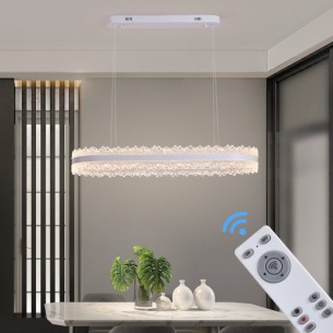 Lampa długa wisząca elegancka do salonu LED