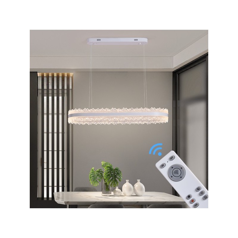 Lampa długa wisząca elegancka do salonu LED