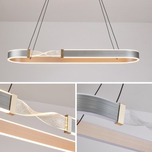 Lampa wisząca led ze zmienną barwą światła