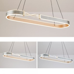 Lampa LED długa wisząca sterowana pilotem zmiana barwy światła