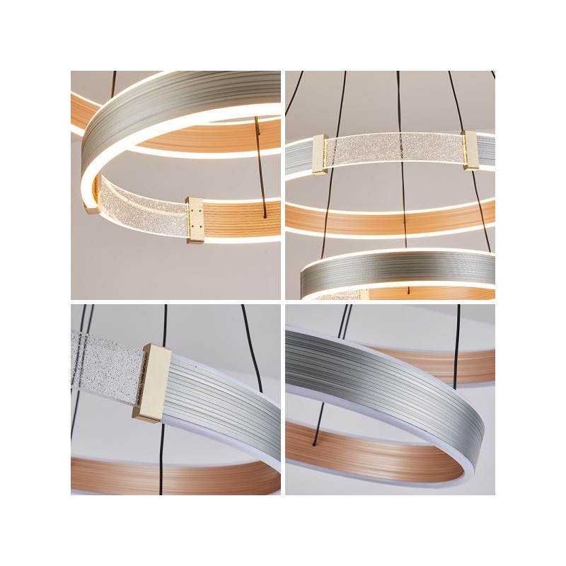 lampa led ze zmienną barwą światła wisząca