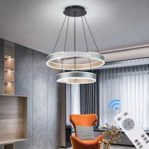 Lampa wisząca led sterowana za pomocą pilota idealna do salonu