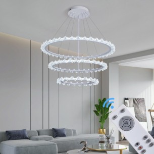 Nowoczesna lampa wisząca z funkcją sterowania pilotem