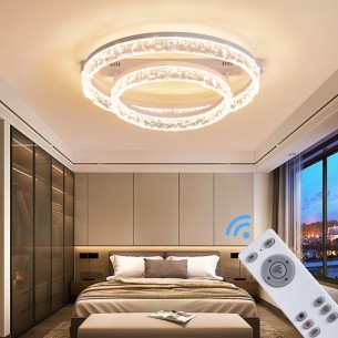 Lampa sufitowa LED do sypialni na pilota